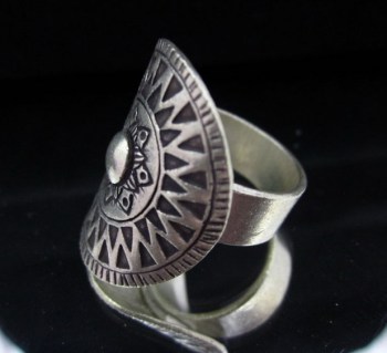 zilveren edelsteen ring hanger oorbellen 0121